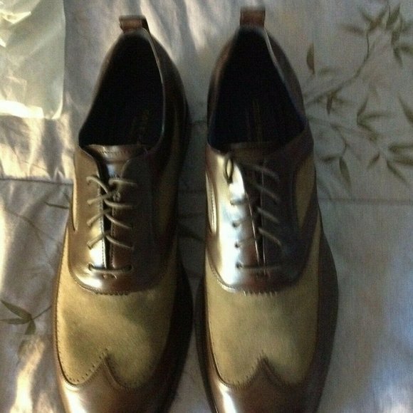 Cole Haan Men\'s Washington Grand Dark Brown Leather Oxford Dress Shoes 11.5M NIB main image 5